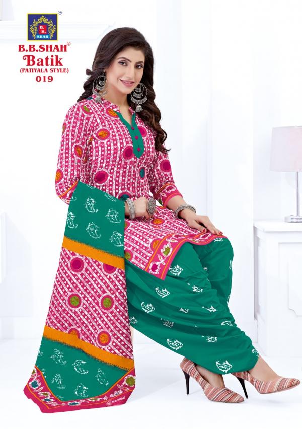 B.B Shah Batik Vol-1Cotton Designer Exclusive Ready made suit